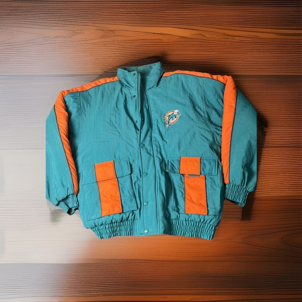 Vintage NFL Dolphin Attire Men’s Sz- XL With Hoodie 1996 logo athletic